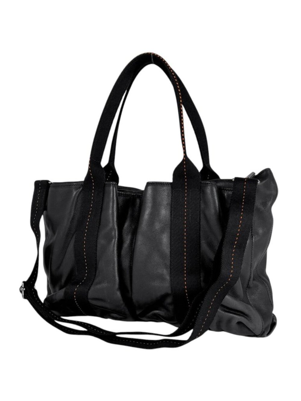 Hermes Caravan Horizontal MM Handbag 2-Way Voderma Black